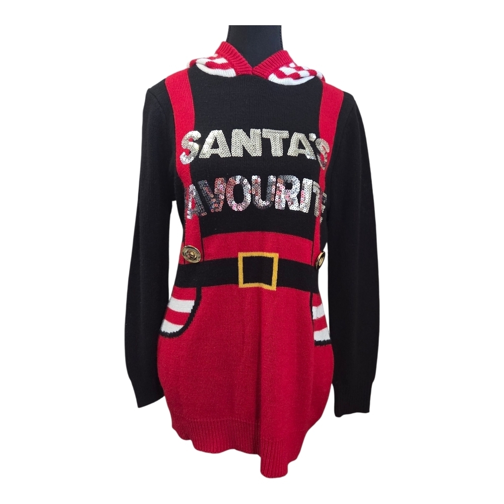 ⭐️George Red and Black Santa's Favourite Sweater Size MED